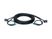 QVS CC388MA 03 3 ft. UltraThin VGA QXGA HDTV HD15 with Audio Male to Male Tri Shield Fully Wired Cable