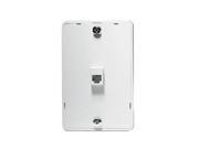 Steren 300 094WH Standard 4C Tel Hanging Wall Plate White