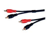 Comprehensive 2PP 2PP 3ST 3 ft. Stereo Gold RCA Audio Cable