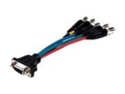 Comprehensive VGA15JLP 5BJ 1HR 1 ft. HR Pro Series Low profile VGA HD 15 Jack to 5 BNC Jacks Cable 1ft
