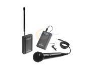 Audio Technica ATR288W VHF TwinMic System with battery powered receiver and transmitter