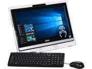 MSI All in One Computer Pro 20ET 4BW 061US Celeron N3160 1.60 GHz 4 GB DDR3L 1 TB HDD 19.5 Touchscreen Windows 10 Pro