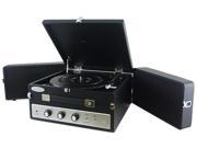 Pyle PLTT82BTBK Retro Vintage Classic Style Bluetooth Turntable Record Player with Vinyl to MP3 Recording Black