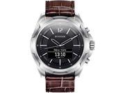 HP N3U45AA Wearable Electronic Stainless Steel with Brown Strap - Mens Smartwatch