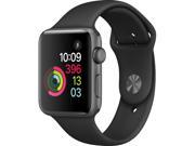 Watch Series 2 42mm Space Gray Aluminum Case Black Sport Band MP062LL A Space Gray Aluminum