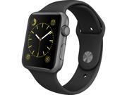 Apple Watch Sport 42mm Smartwatch (Space Gray Aluminum Case, Black Sport Band)