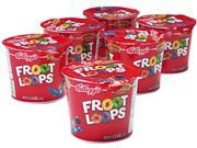 Kellogg’s 01246 Froot Loops Breakfast Cereal Single Serve 1.5oz Cup 6 Cups Box