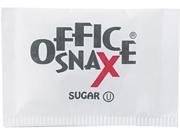 Office Snax 00021 Premeasured Single Serve Sugar Packets 1200 Carton