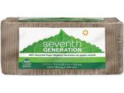 Seventh Generation 13705PK 100% Recycled Napkins One Ply Luncheon Napkins 11 1 2 x 15 Brown 500 Pack 1 Pack