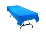 Tablemate Table Set Rectangular Table Cover Heavyweight Plastic 54 x 108 Blue 6 Pack