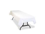 Tablemate Table Set Poly Tissue Table Cover 54 x 108 White 6 Pack