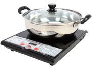 Tayama 1500 Watts Digital Induction Cooktop with Pot and Lid SM15 16A3