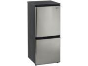 Avanti 4.5 cu. ft. Bottom Mount Freezer Refrigerator Black FFBM45136SS