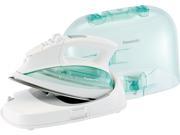 Panasonic NIL70SRW Cordless Steam/Dry Iron with Curved Stainless Steel Soleplate White w/ Clear Green