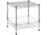 Whitmor 6054 2364 Supreme Stack Shelf w Basket