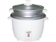 Brentwood ts600s White 5 Cup Rice Cooker with Steamer