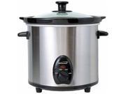Brentwood SC130S 3 Quart Slow Cooker Stainless Steel