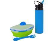 Smart Planet EC34KMSBG Collapsible Kids Meal Kit with Eco Squeez Bottle
