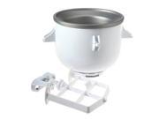 KitchenAid KICA0WH Ice Cream Maker Attachment for Stand Mixer White