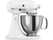 KitchenAid KSM150PSWH Artisan Stand Mixer with Pouring Shield 5 Quarts White