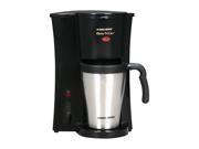 BLACK DECKER DCM18S Brew n Go Personal Coffeemaker with Travel Mug Black Stainless Steel