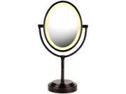 CONAIR BE47BR Oval Oiled Bronze Double Sided Illuminated Mirror