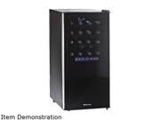 Wine Enthusiast 272 03 32 Silent 32 Bottle Dual Zone Touchscreen Wine Refrigerator with Lock