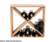 Wine Enthusiast 640 24 03 Compact Cellar Cube Wine Rack Natural