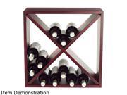 Wine Enthusiast 640 24 04 Cellar Cube Wine Rack Mahogany