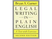 Legal Writing in Plain English Chicago Guides to Writing Editing and Publishing 2