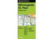 Rand McNally Regional Map Minneapolis St. Paul Minnesota FOL MAP