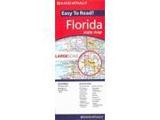 Rand McNally Easy to Read Florida State Map Rand Mcnally Easy to Read! FOL MAP