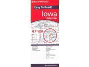 Rand McNally Easy to Read! Iowa State Map FOL MAP
