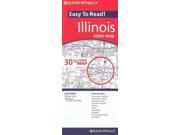 Rand Mcnally Easy to Read Illinois FOL MAP
