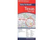 Rand McNally Easy to Read Texas State Map FOL MAP