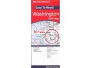 Rand McNally Easy to Read Washington State Map FOL MAP