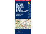 AA Road Map Europe France Belgium the Netherlands Road Map Europe FOL MAP MU