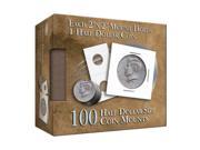 Half Dollar 2x2 Coin Mounts BOX NOV