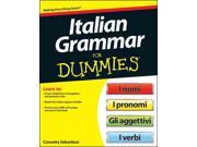 Italian Grammar for Dummies For Dummies Language Literature Bilingual