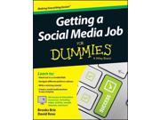 Getting a Social Media Job for Dummies For Dummies