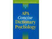 Apa Concise Dictionary of Psychology 1