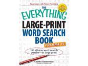 The Everything Large Print Word Search Book Everything CSM LRG
