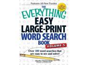 The Everything Easy Large Print Word Search Book Everything CSM LRG