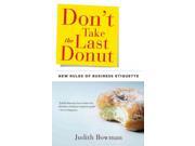 Don t Take the Last Donut