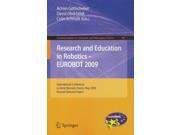Research and Education in Robotics EUROBOT 2009 Communications in Computer and Information Sciecne