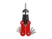 Syba SY ACC65059 15 in 1 Ratchet Screwdriver with Hex Key Wrench Adjustable Handle Shapes for Best Torque