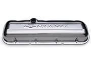 Proform 141 114 Stamped Valve Cover Chevrolet And Bow Tie Emblem