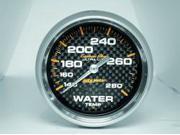 Auto Meter Carbon Fiber Mechanical Water Temperature Gauge