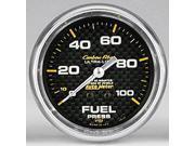 Auto Meter 4812 Carbon Fiber Mechanical Fuel Pressure Gauge