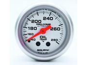 Auto Meter Ultra Lite Mechanical Oil Temperature Gauge